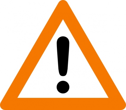 Warning Yield Sign clip art