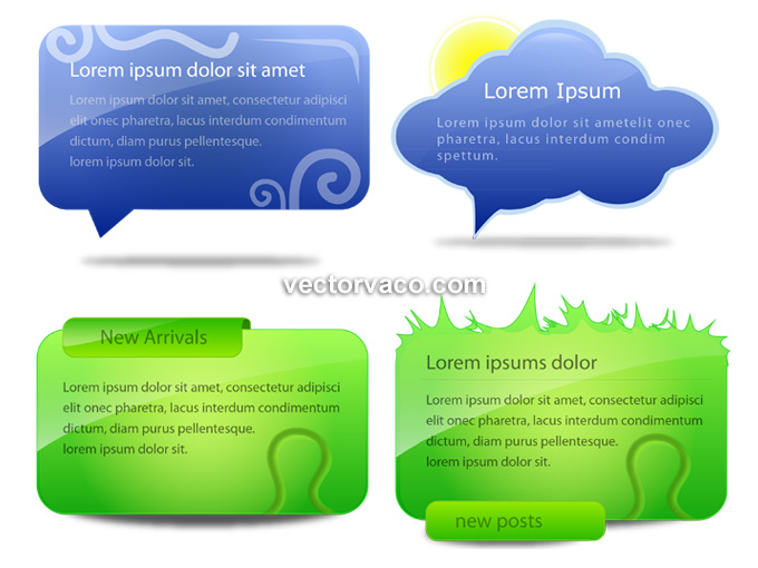 Web Element Vector set