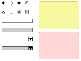 Web/GUI wireframing widgets