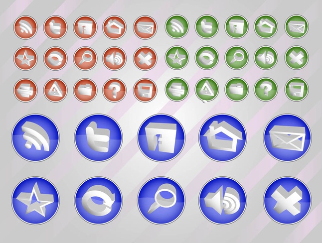 Web Vectors Button Pack