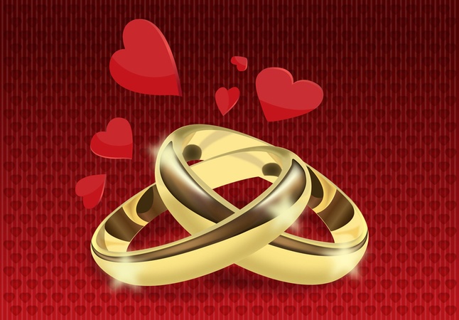 Wedding Rings Vector