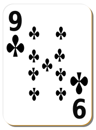 White deck: 9 of clubs