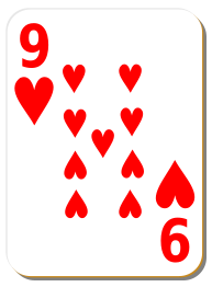 White deck: 9 of hearts