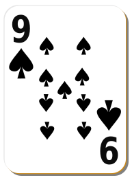 White deck: 9 of spades