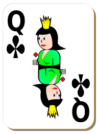 White Deck: Queen of Clubs