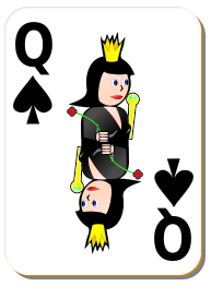 White Deck: Queen of Spades