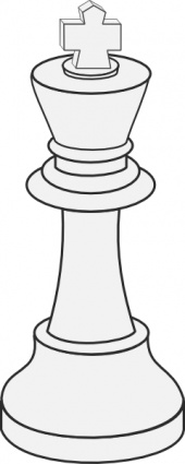 White King Chess clip art