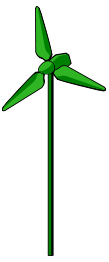 Wind Turbine Green