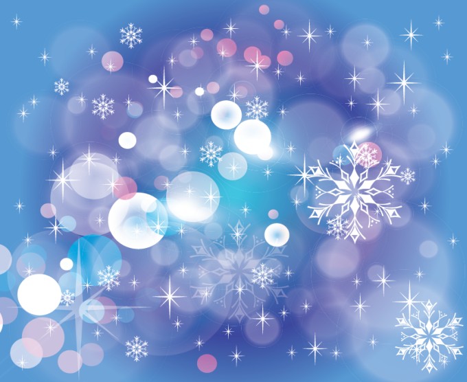 Winter Blue Dark Design Vector Background