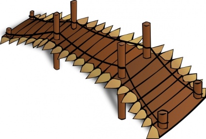 Wooden Bridge clip art