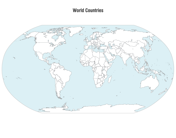 World Countries Map Vector