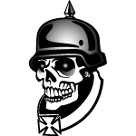 Ww I Soldier Skull Free Vector