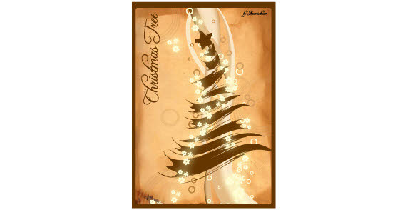 Xmas tree free vector