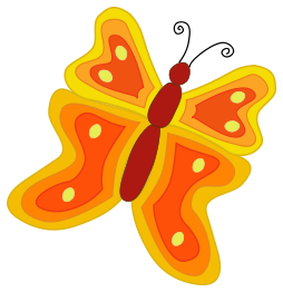 Yellow and orange butterfly