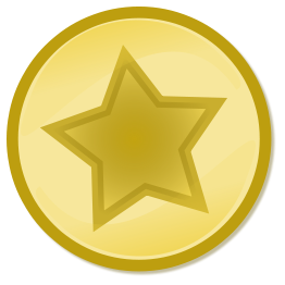 Yellow circled star