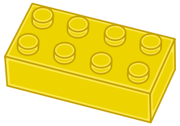 Yellow LEGO Brick