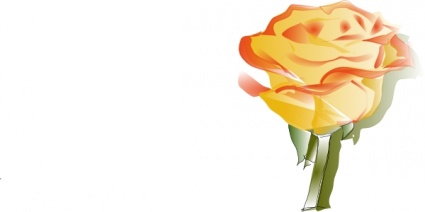 Yellow Rose clip art